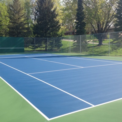 Green and Blue Tennis Court